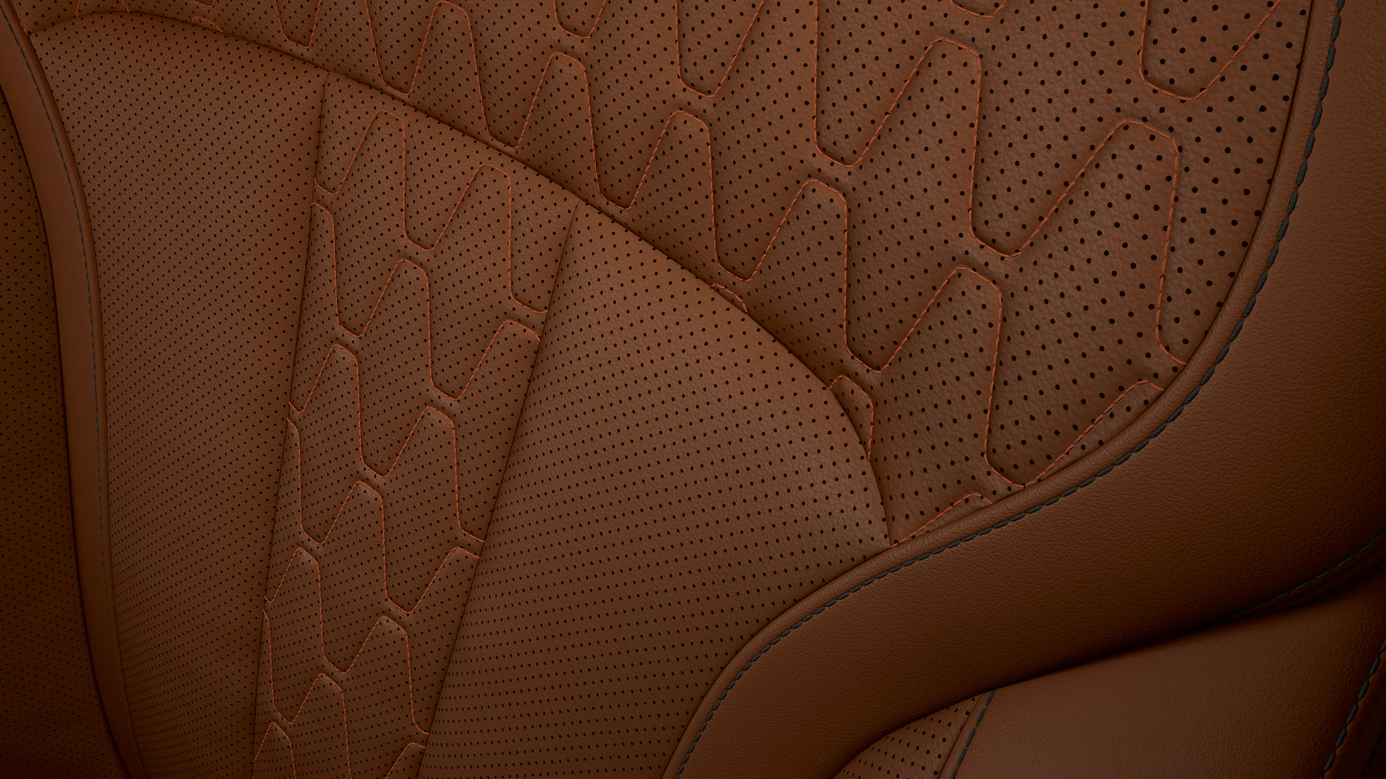 BMW X7 SUV G07, BMW X7 M50d polster design Close-up of the polster design of the BMW X7 SUV G07 with BMW X7 M50d features