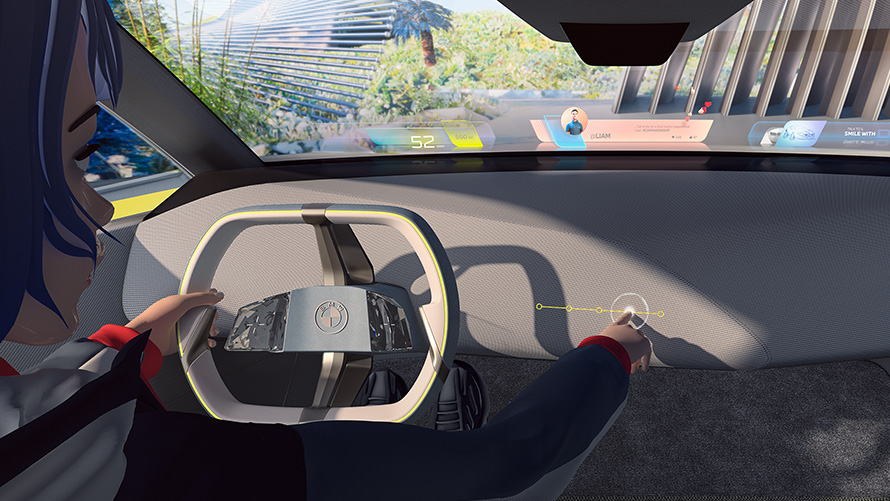 BMW i Vision Dee interactive communication BMW i Vision Dee Vision vehicle interactive communication